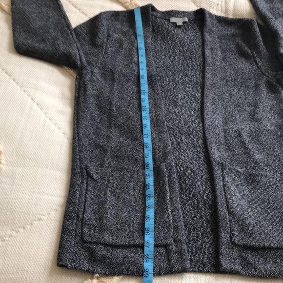 COS Long heathered navy linen cotton Cardigan S - Picture 9 of 9